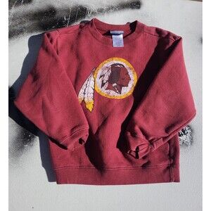 Vtg Washington Redskins Commanders  Crewneck Sweatshirt Reebok Toddler